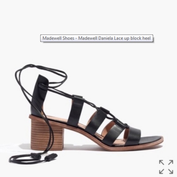 Madewell Daniela Lace up block heel - Picture 1 of 3